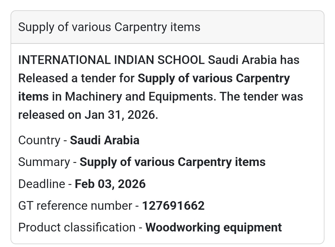 🪚 Supply of Various Carpentry Items