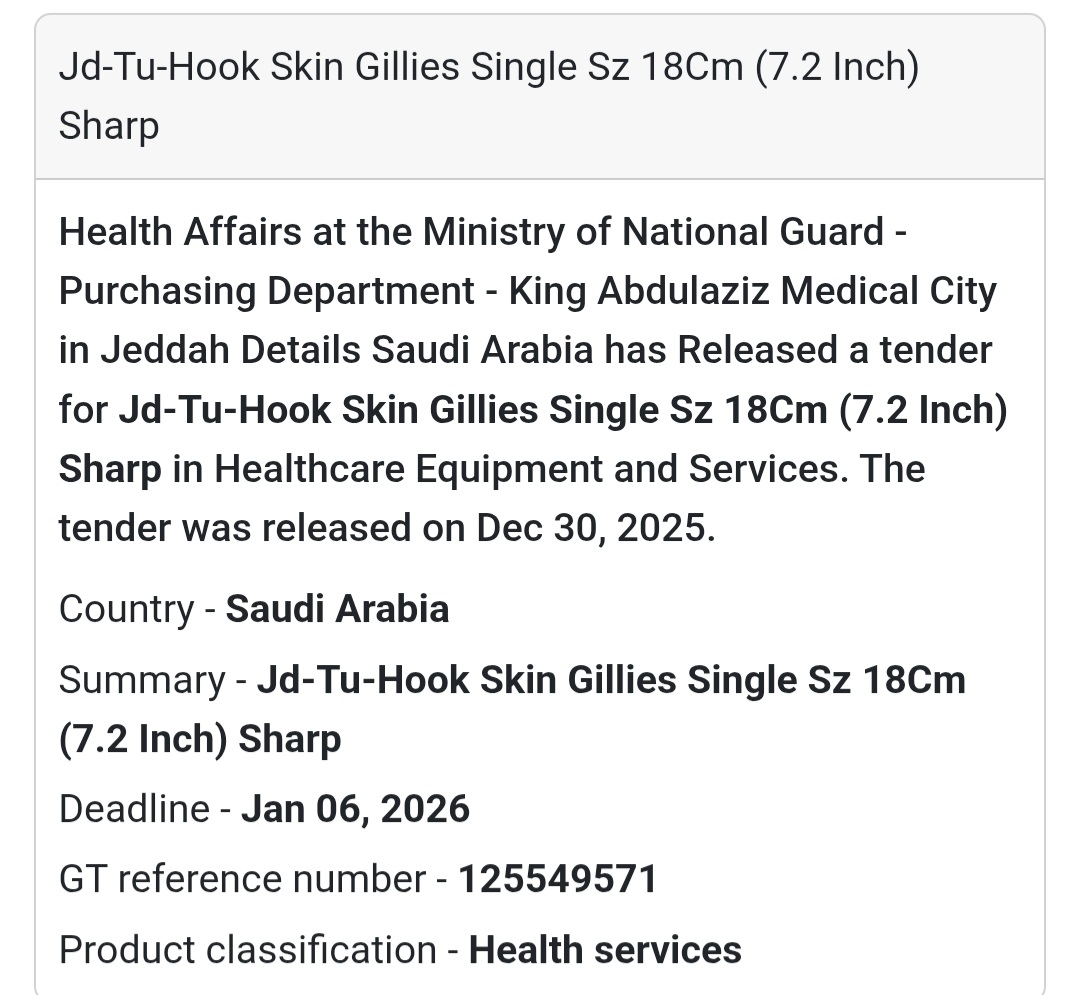 🔪 Surgical Instrument Tender