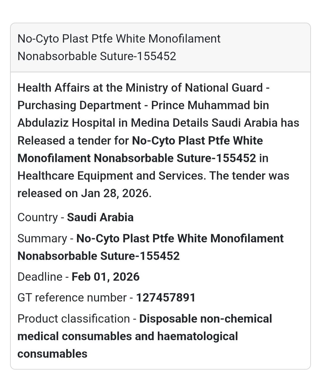 🧵 Surgical Sutures Supply | Medina