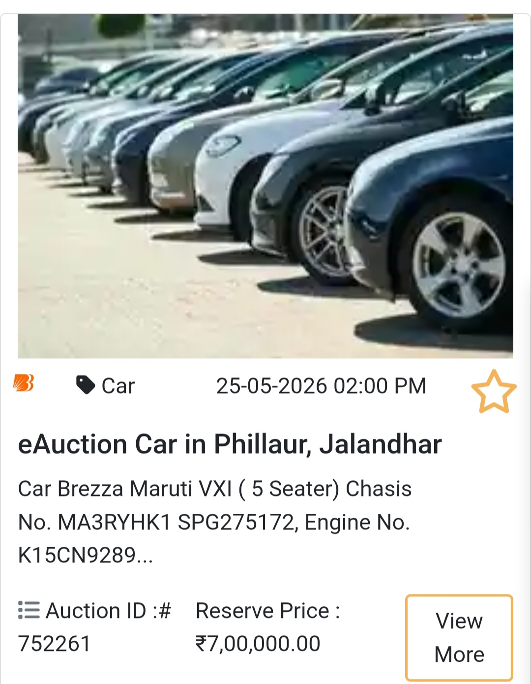 🚗 SUV Deal – Maruti Brezza VXI