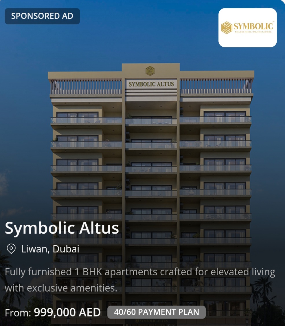✨ Symbolic Altus | Liwan, Dubai