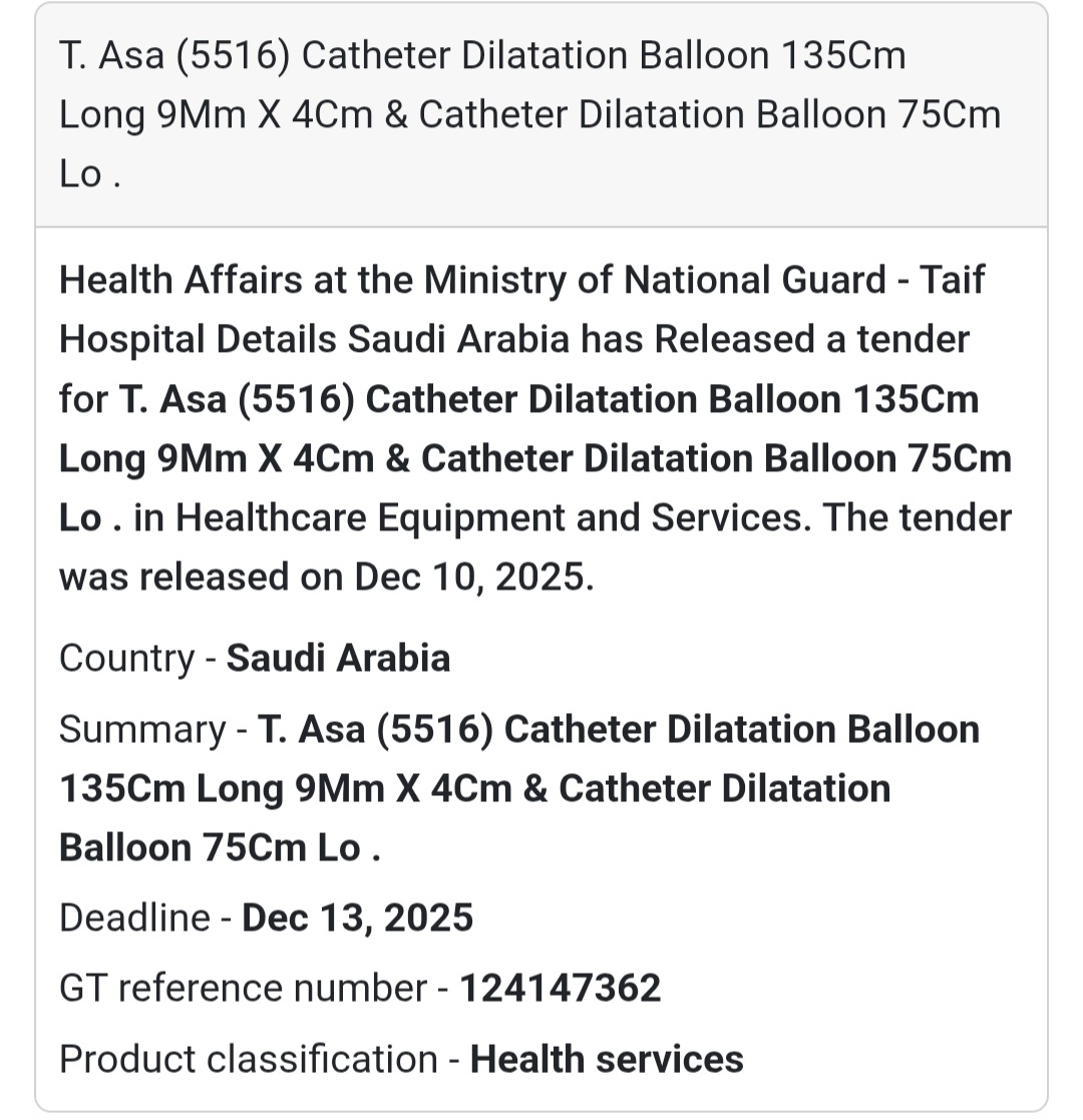 T. Asa (5516) Catheter Dilatation Balloon