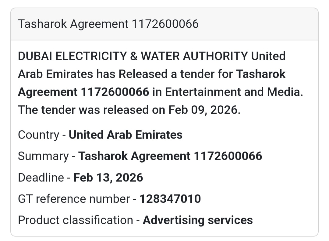 📢 Tasharok Agreement