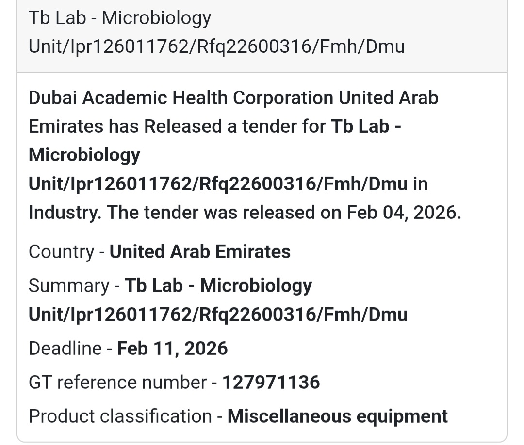 🧫 TB Lab – Microbiology Unit