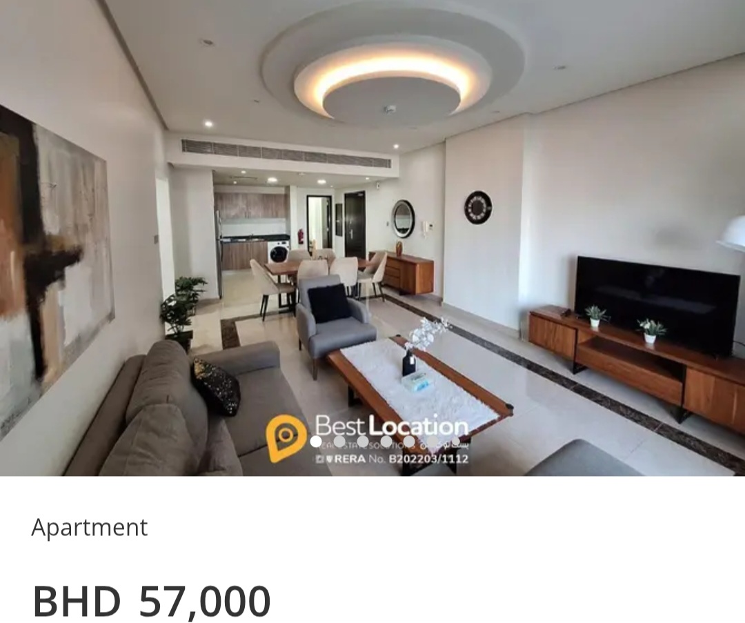 Top Ten Tower | Sea View | Furnished 💰 BHD 57,000