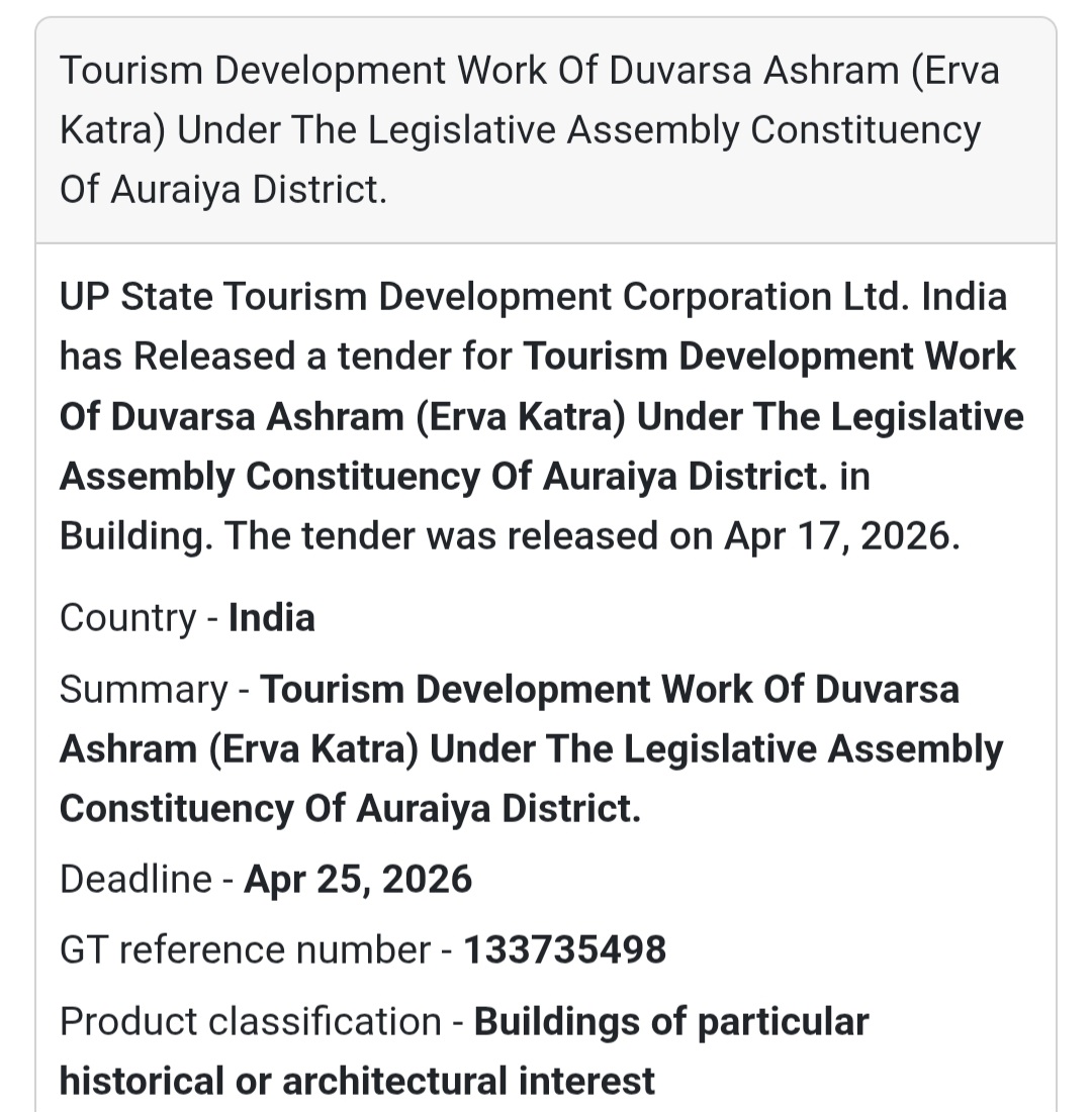 🏛️ Tourism Development – Auraiya