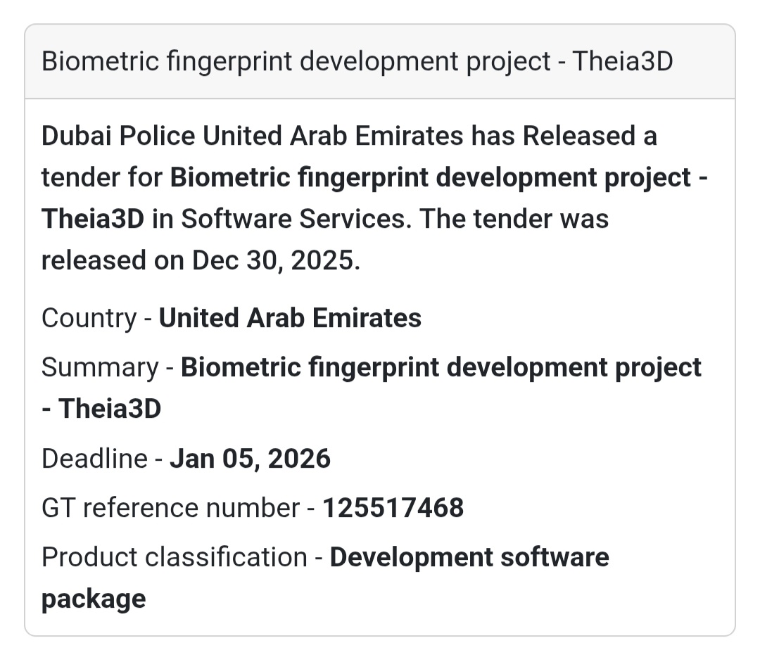👮 UAE SECURITY TENDER ALERT 🚨