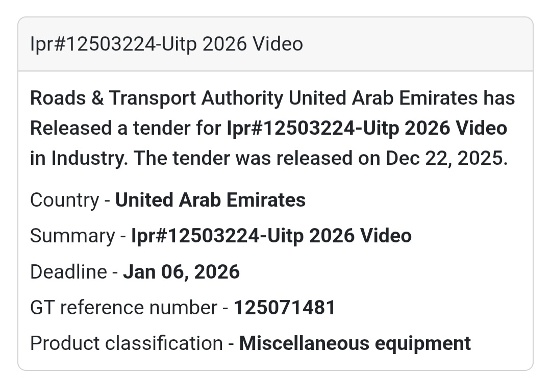 UITP 2026 Video Production | RTA