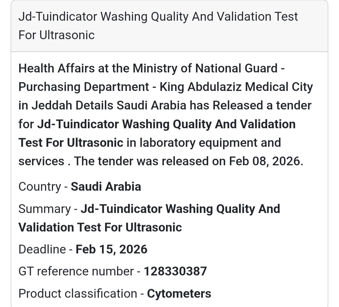 🧪 Ultrasonic Washer Validation Indicator Test