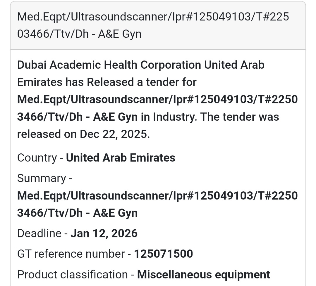 🏥 Ultrasound Scanner for A&E Gynaecology