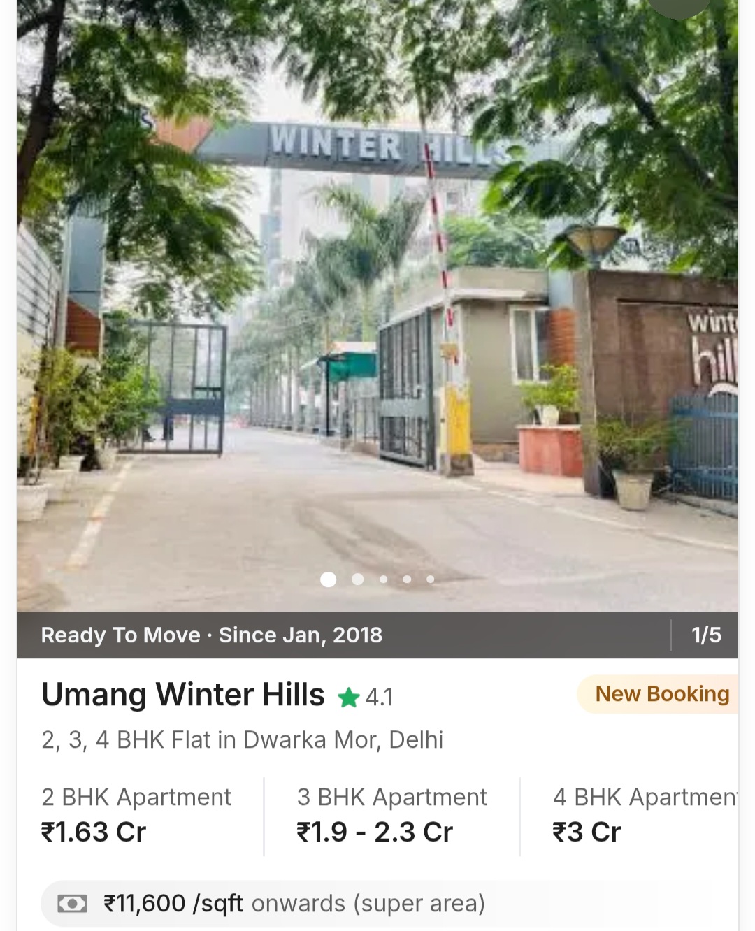 🏡 Umang Winter Hills – Dwarka Mor, Delhi