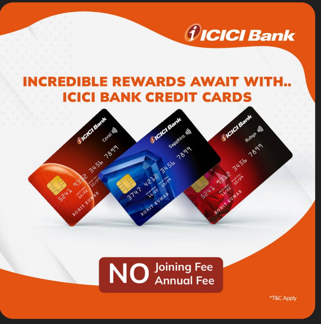Unlock incredible rewards with ICICI Bank Credit Cards! ✨
