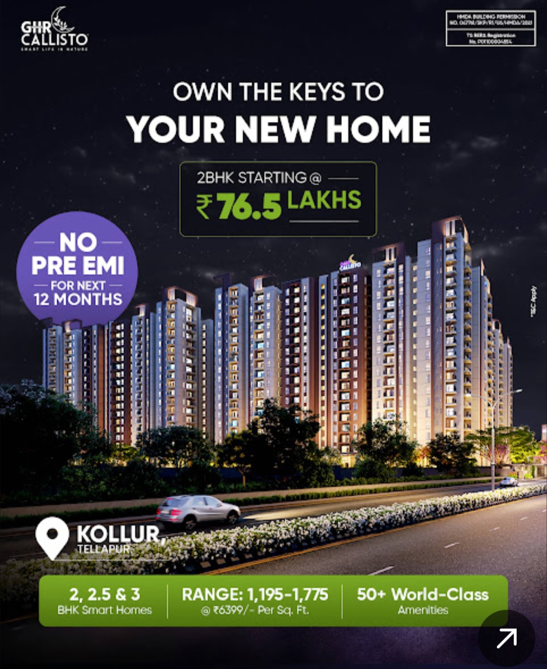 🏡 Unlock the keys to your new home at Kollur, Hyderabad!