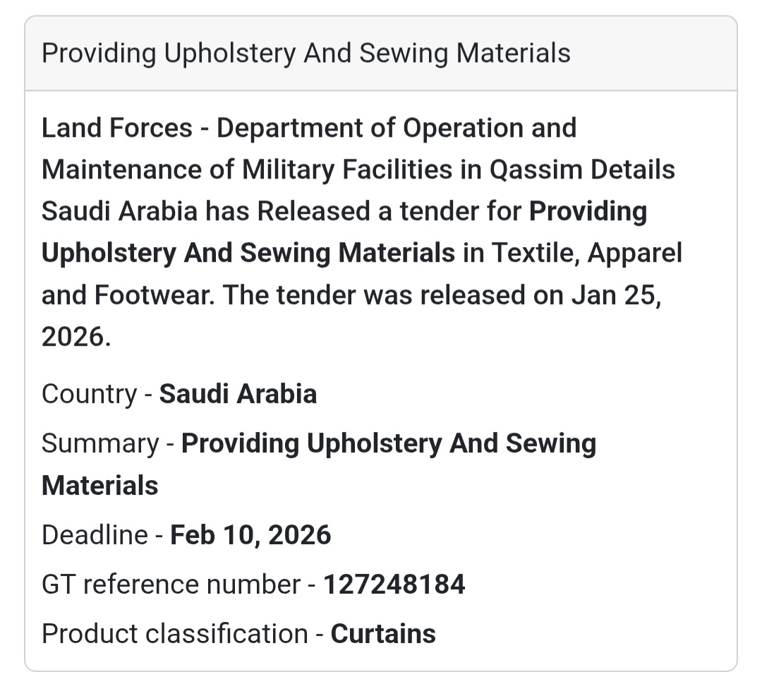 🪡 Upholstery & Sewing Materials – Qassim