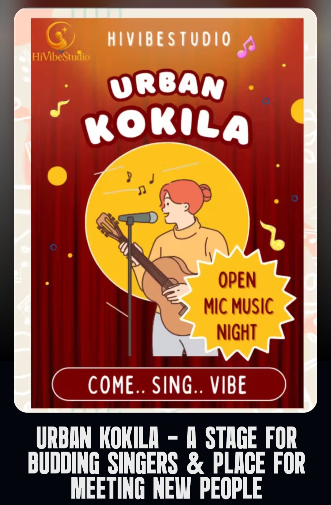 🎤 Urban Kokila – Open Mic Music Night 🎶