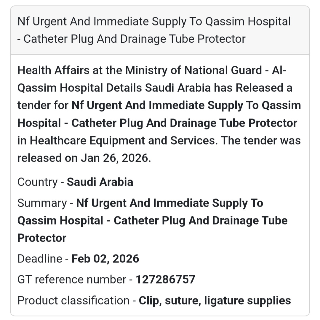 🏥 Urgent Medical Supply – Catheter Accessories