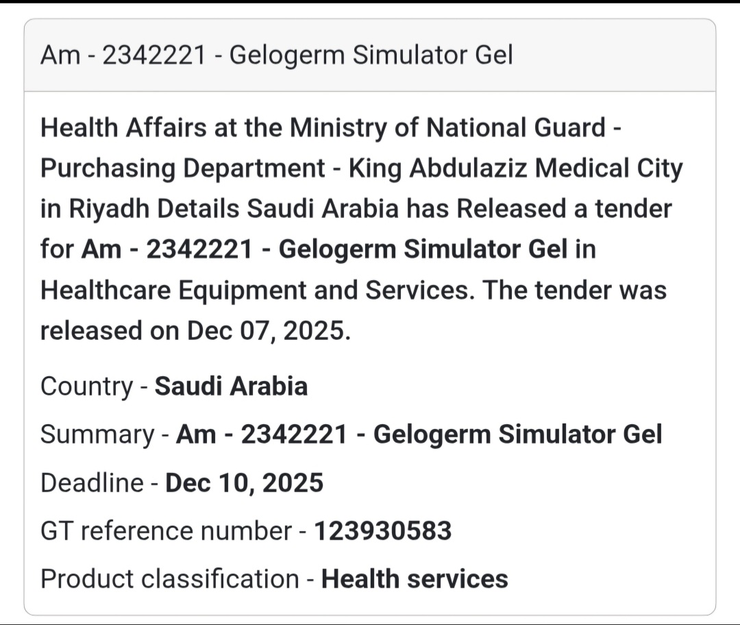 🚨 Urgent Tender Alert – Saudi Arabia 🇸🇦