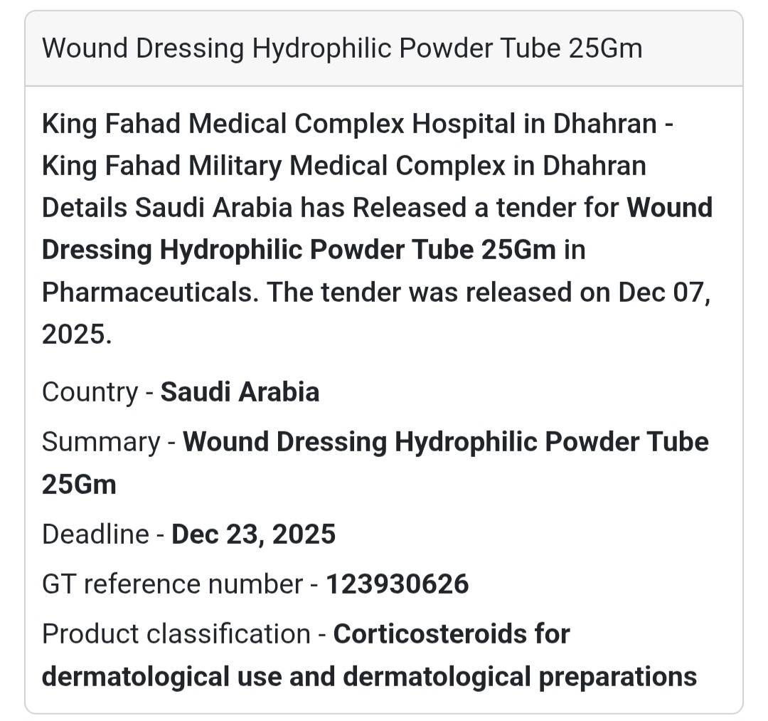 🚨 Urgent Tender Alert – Saudi Arabia 🇸🇦