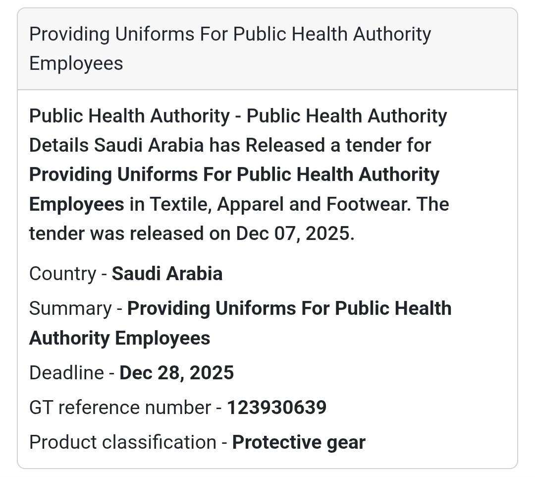 🚨 Urgent Tender Alert – Saudi Arabia 🇸🇦