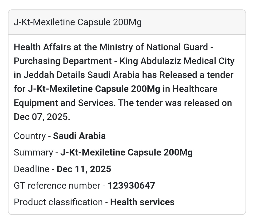 🚨 Urgent Tender Alert – Saudi Arabia 🇸🇦