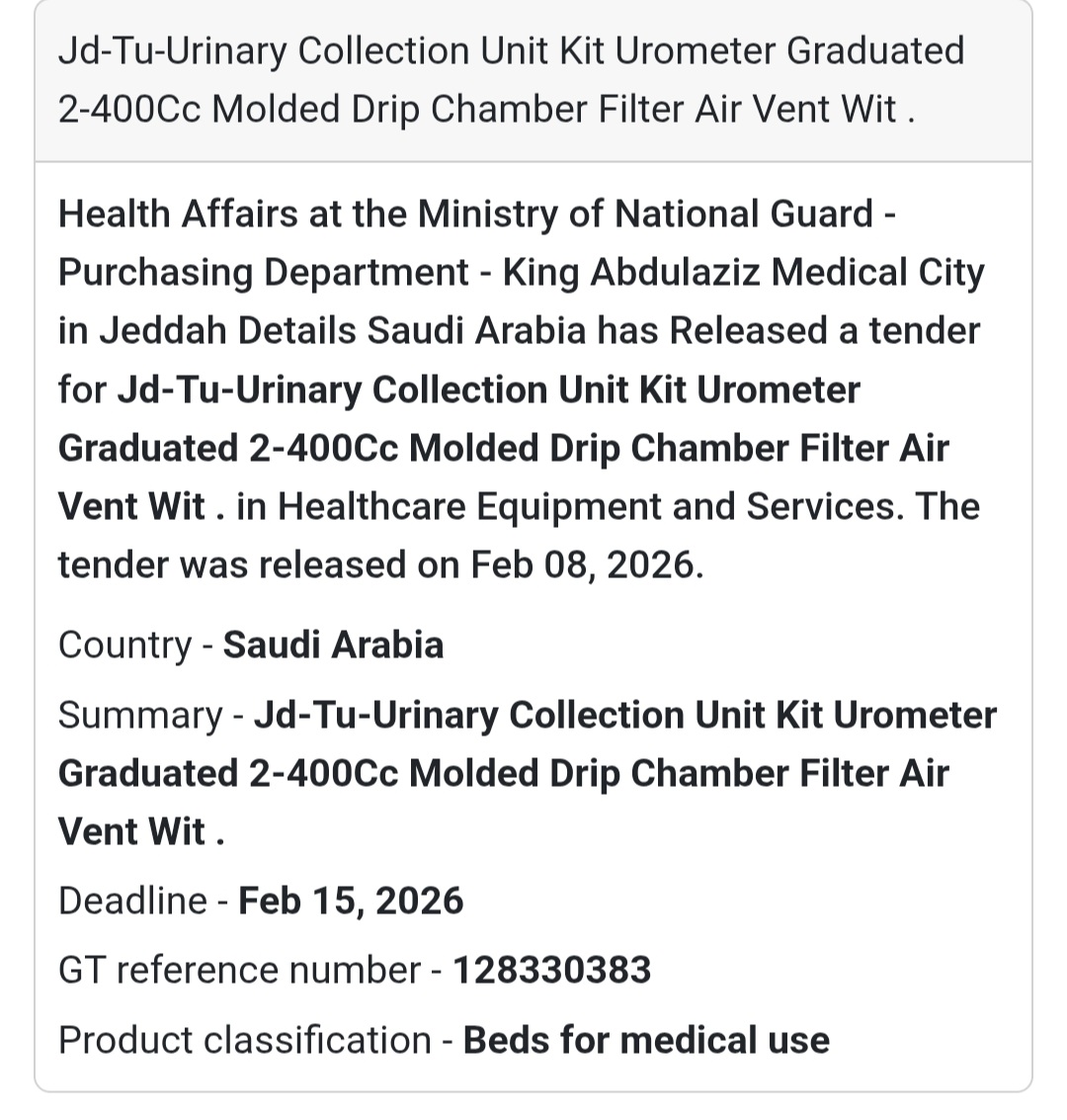 🚽 Urinary Collection Unit Kit with Urometer