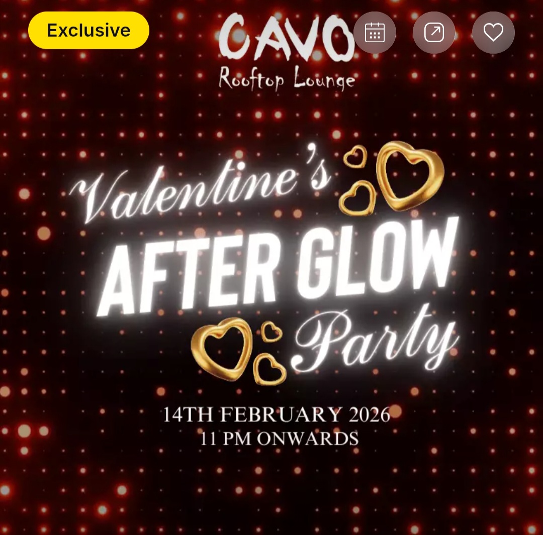 ✨ Valentine’s After Glow Party CAVO Rooftop Lounge