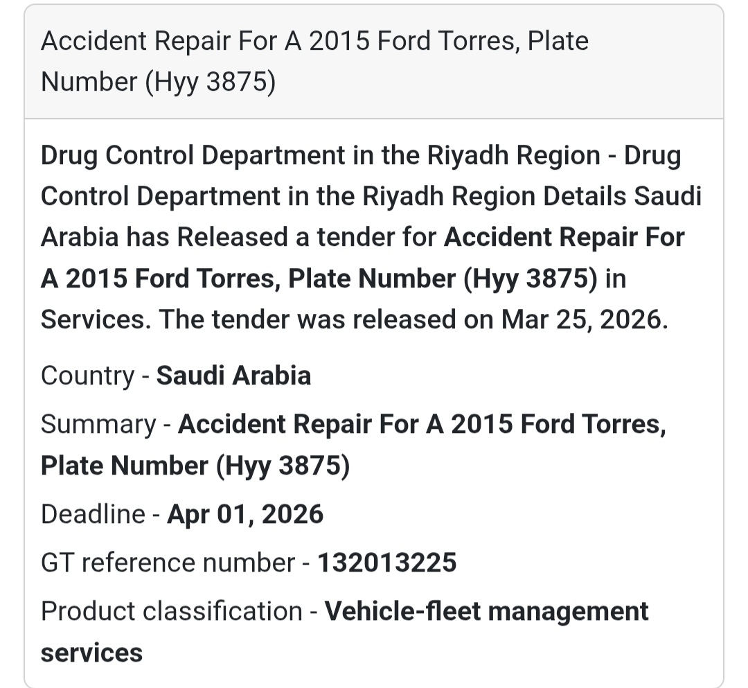 🚙 Vehicle Accident Repair (Ford)