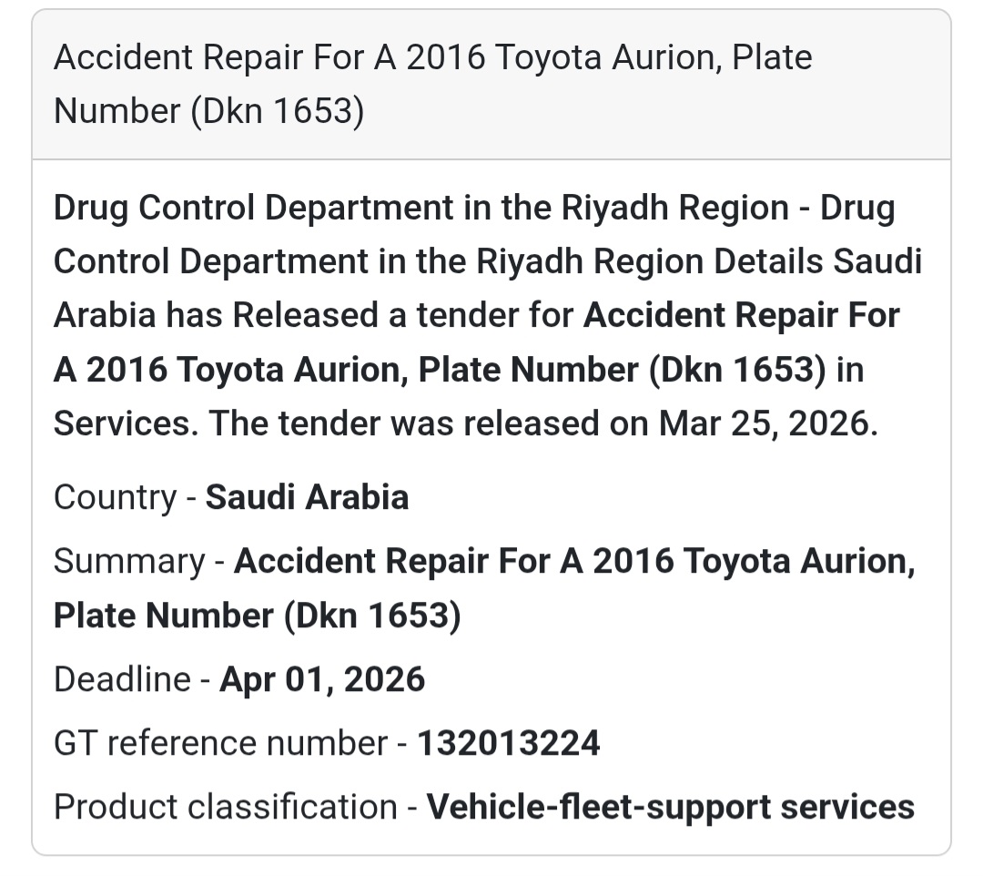 🚗 Vehicle Accident Repair (Toyota)