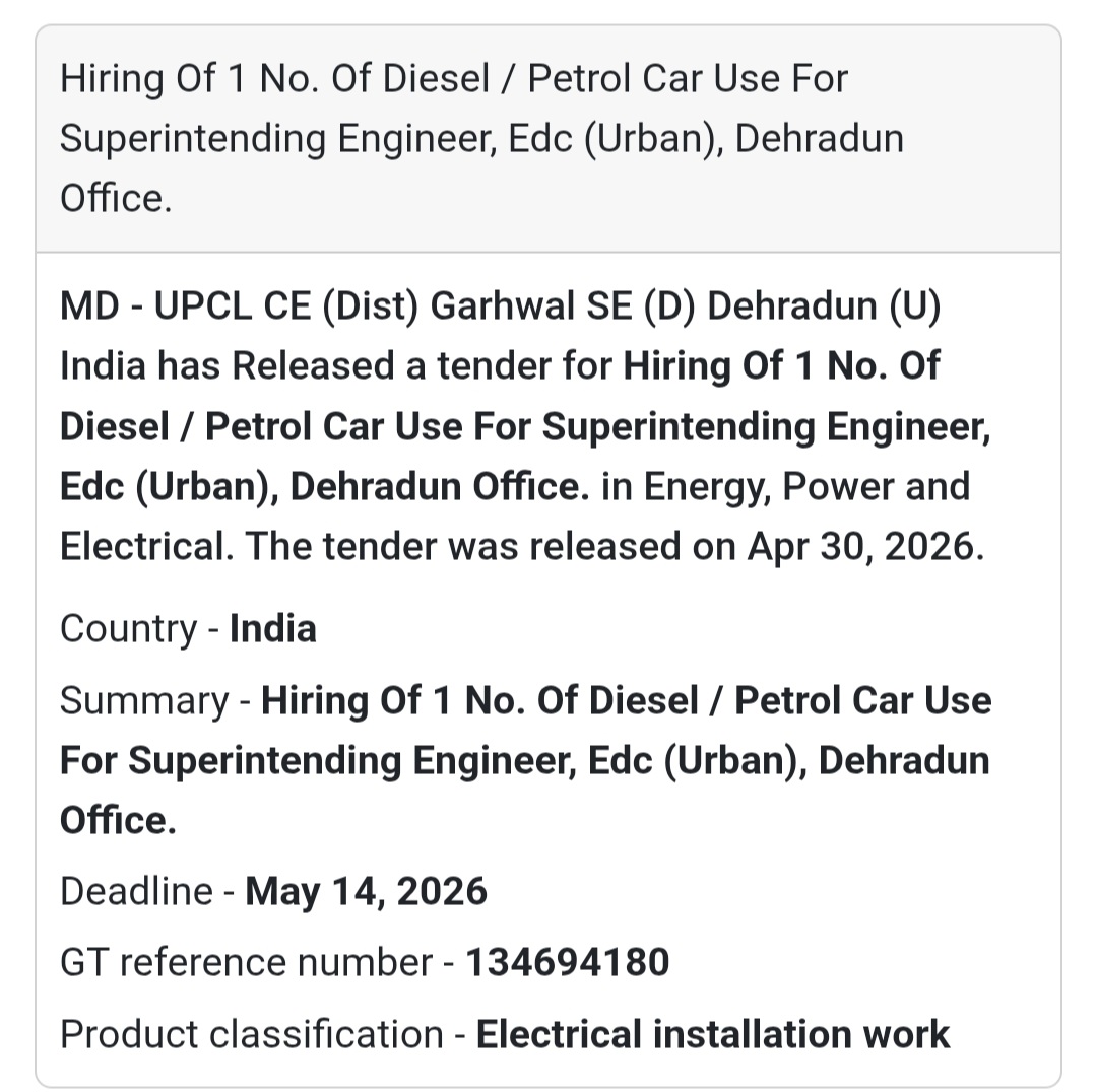 🚗 Vehicle Hiring – Dehradun