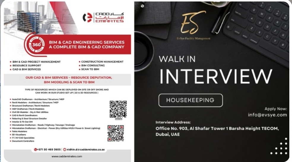 ✨ Walk-In Interview – Housekeeping Jobs in Dubai! 🇦🇪