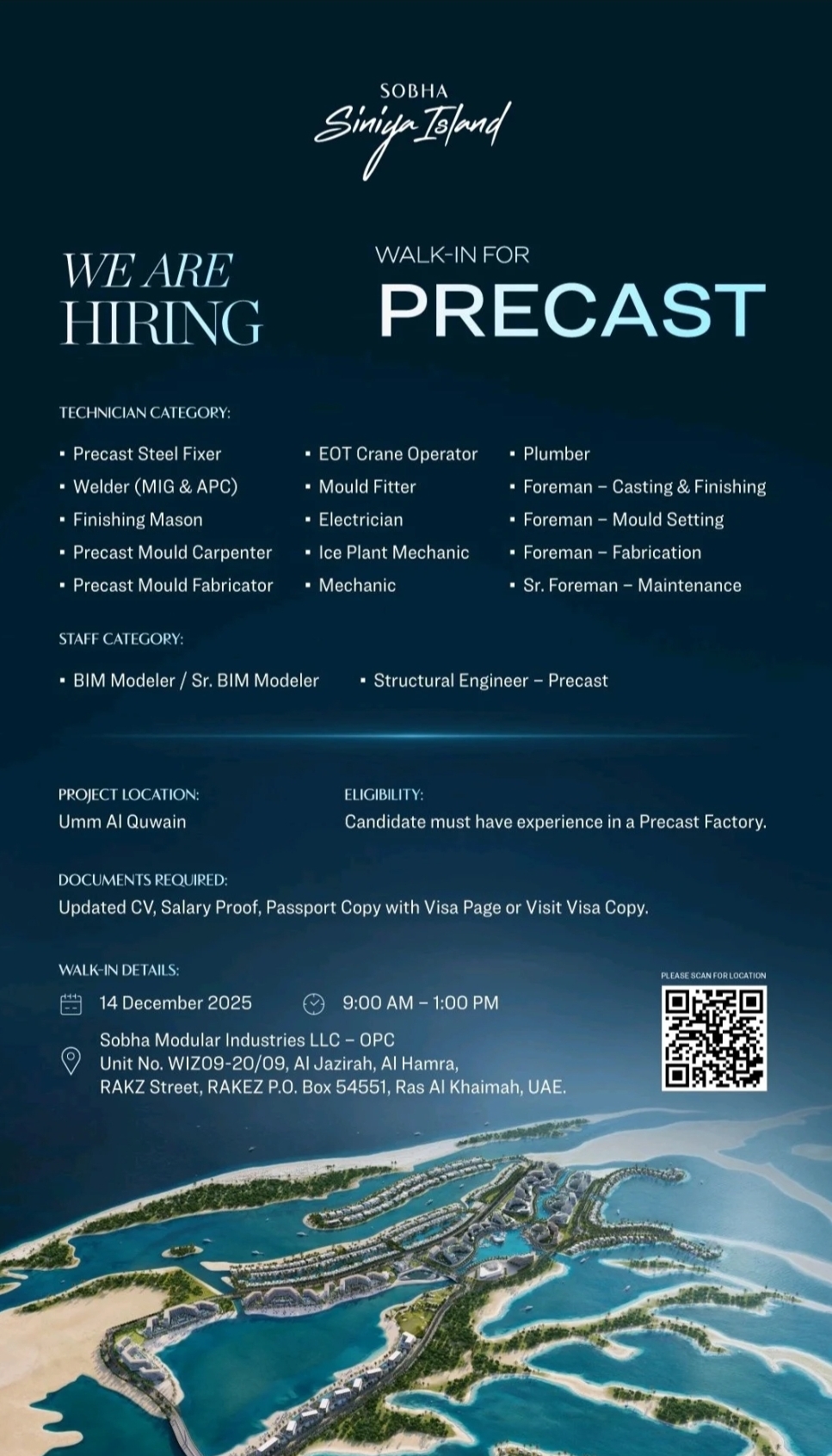 🚨 WALK-IN INTERVIEW – SOBHA SINGAPORE LIMITED | UAE 🚨