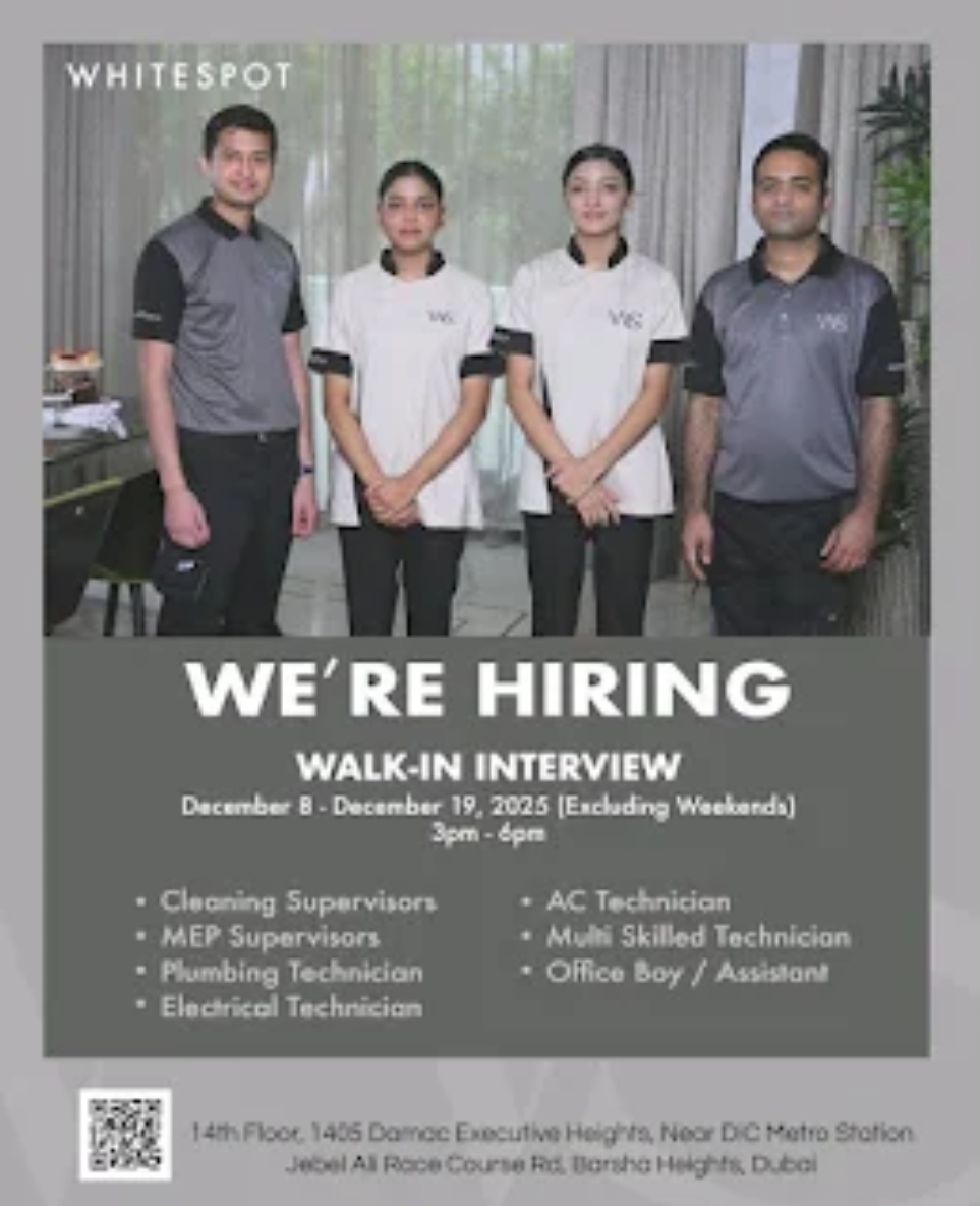 🚀 Walk-In Interviews in Dubai!