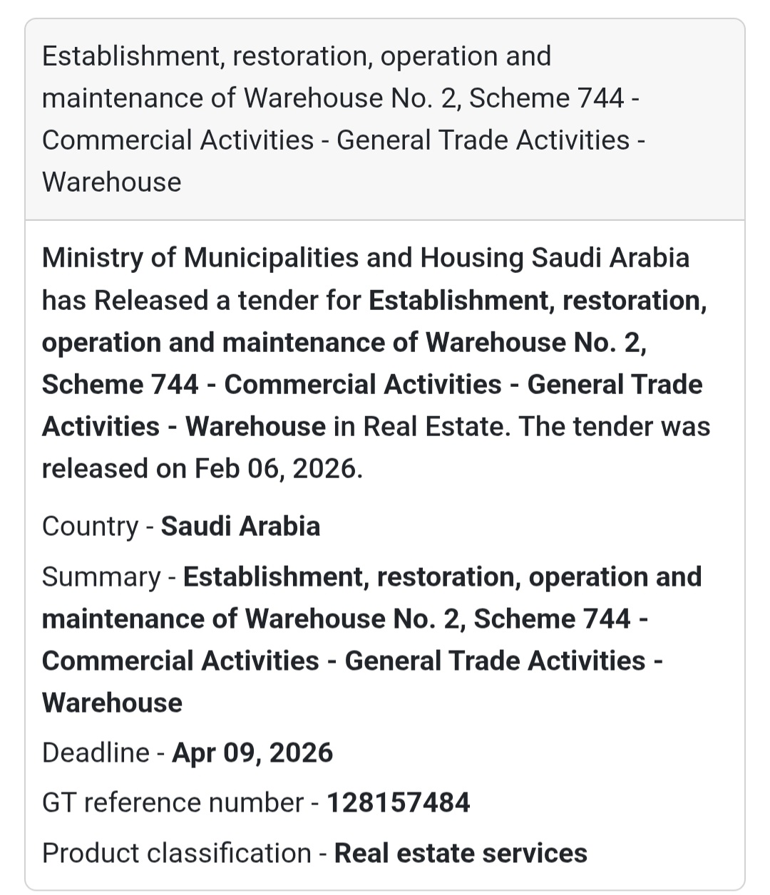 🏭 Warehouse No. 2 – Scheme 744