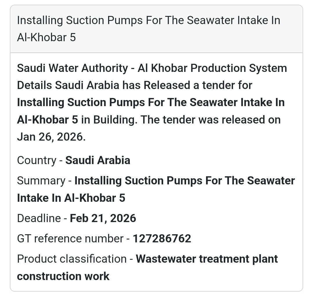 💧 Water Infrastructure Project – Al-Khobar