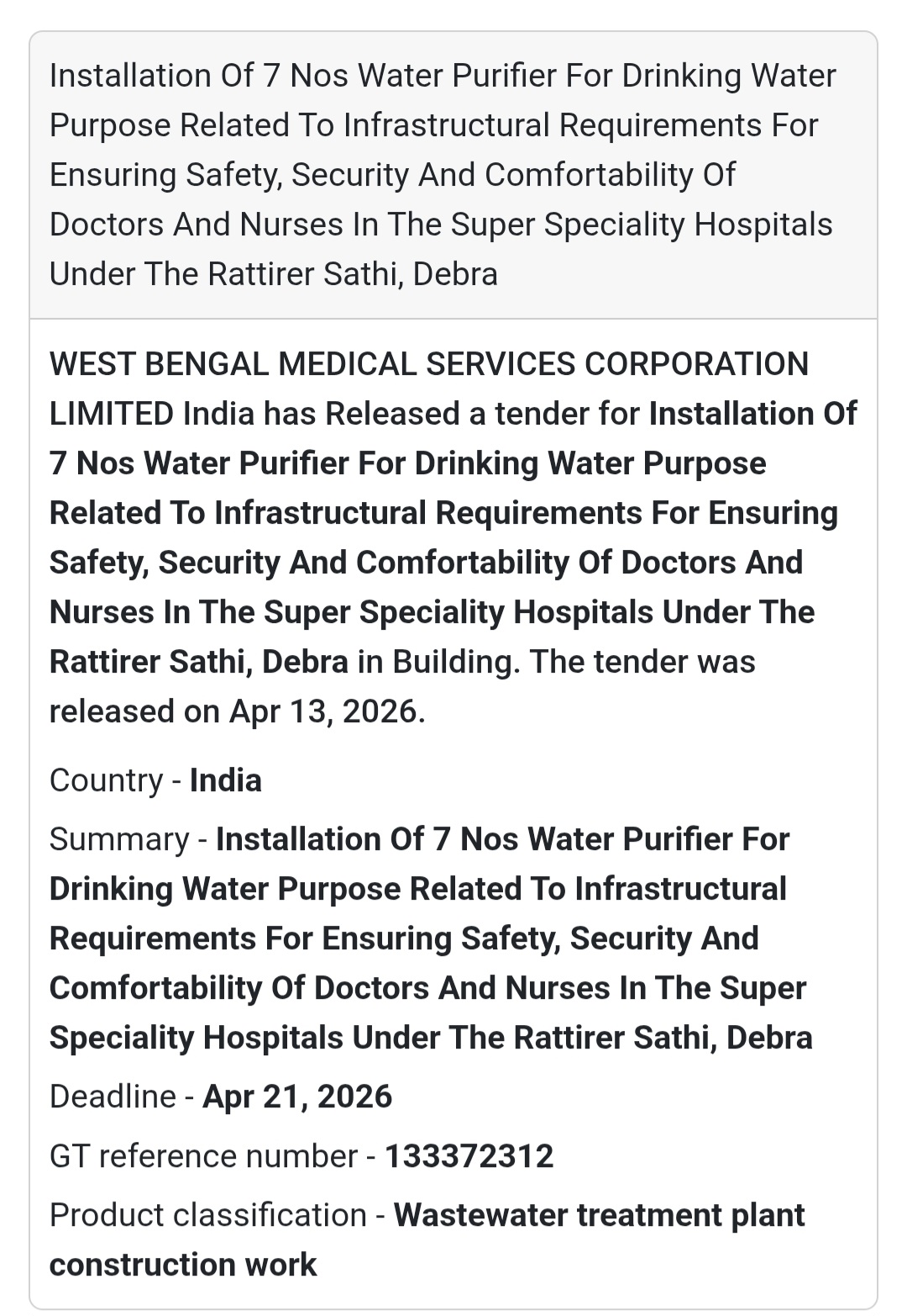 🚰 Water Purifier Installation – Hospital Project