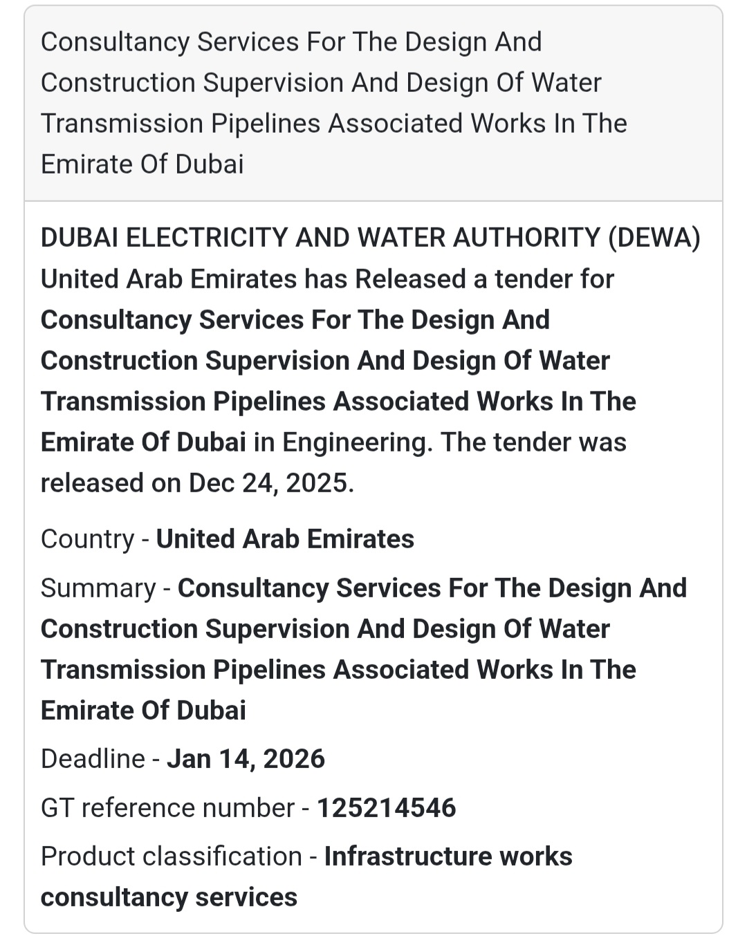 🏗️ Water Transmission Consultancy | Dubai 🇦🇪