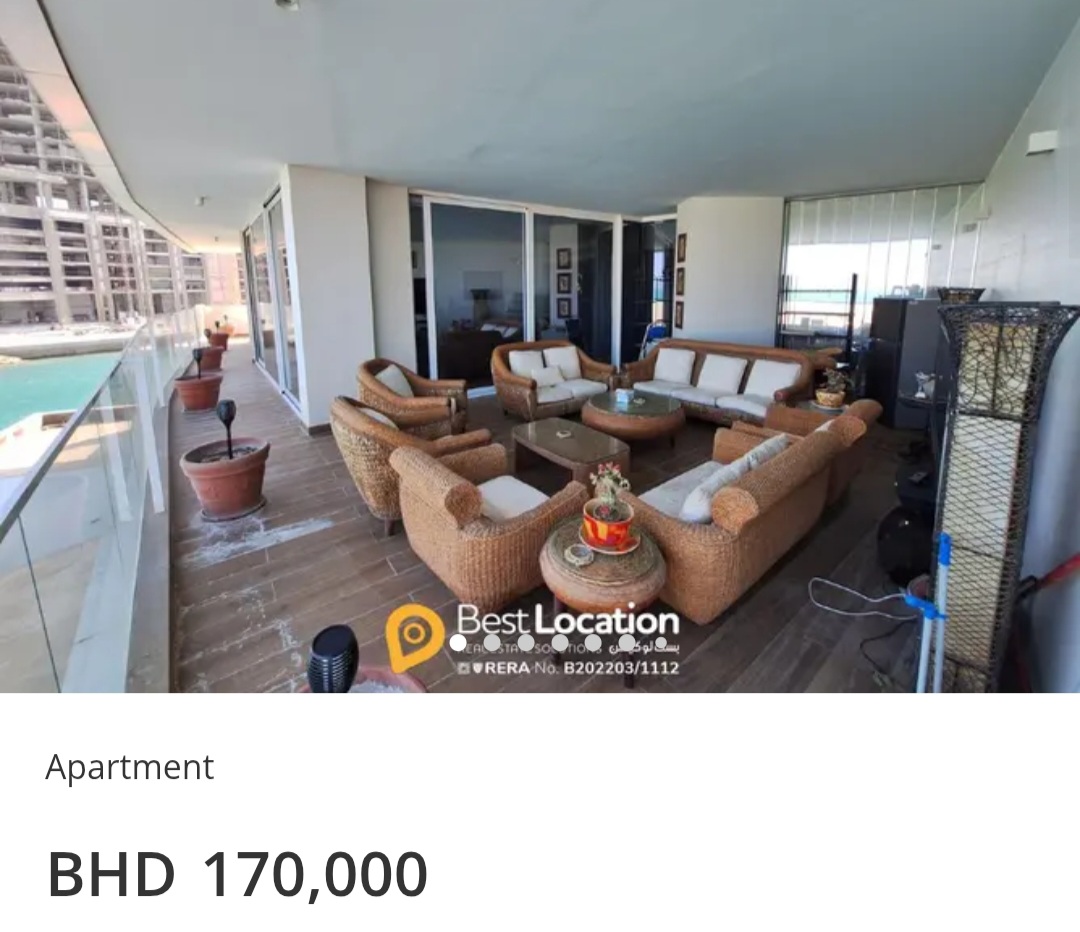 🌊 Waterfront Living | Huge Balcony | Sea View 💰 BHD 170,000