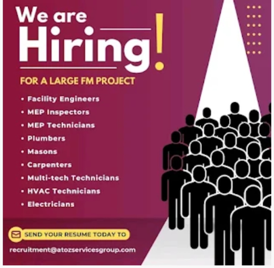 🏗️ We Are Hiring for a Large FM Project! | UAE 🇦🇪