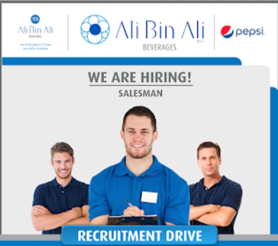 🚨 WE ARE HIRING – SALESMAN 🚨 📢 Recruitment Drive | Ali Bin Ali Beverages (Pepsi)