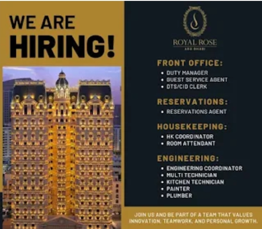 ✨ WE ARE HIRING – UAE 🇦🇪 ✨