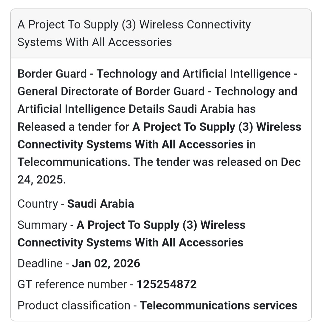 📡 Wireless Connectivity Systems Project – Saudi Arabia 🇸🇦