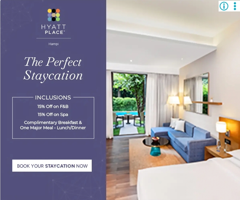 ✨ Your Perfect Staycation Awaits at Hyatt Place Hampi! ✨