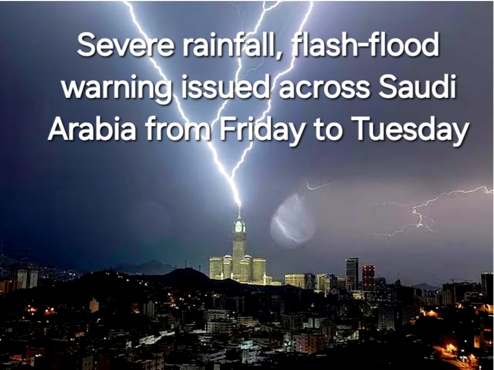 Severe rainfall in Saudi Arabia 🇸🇦