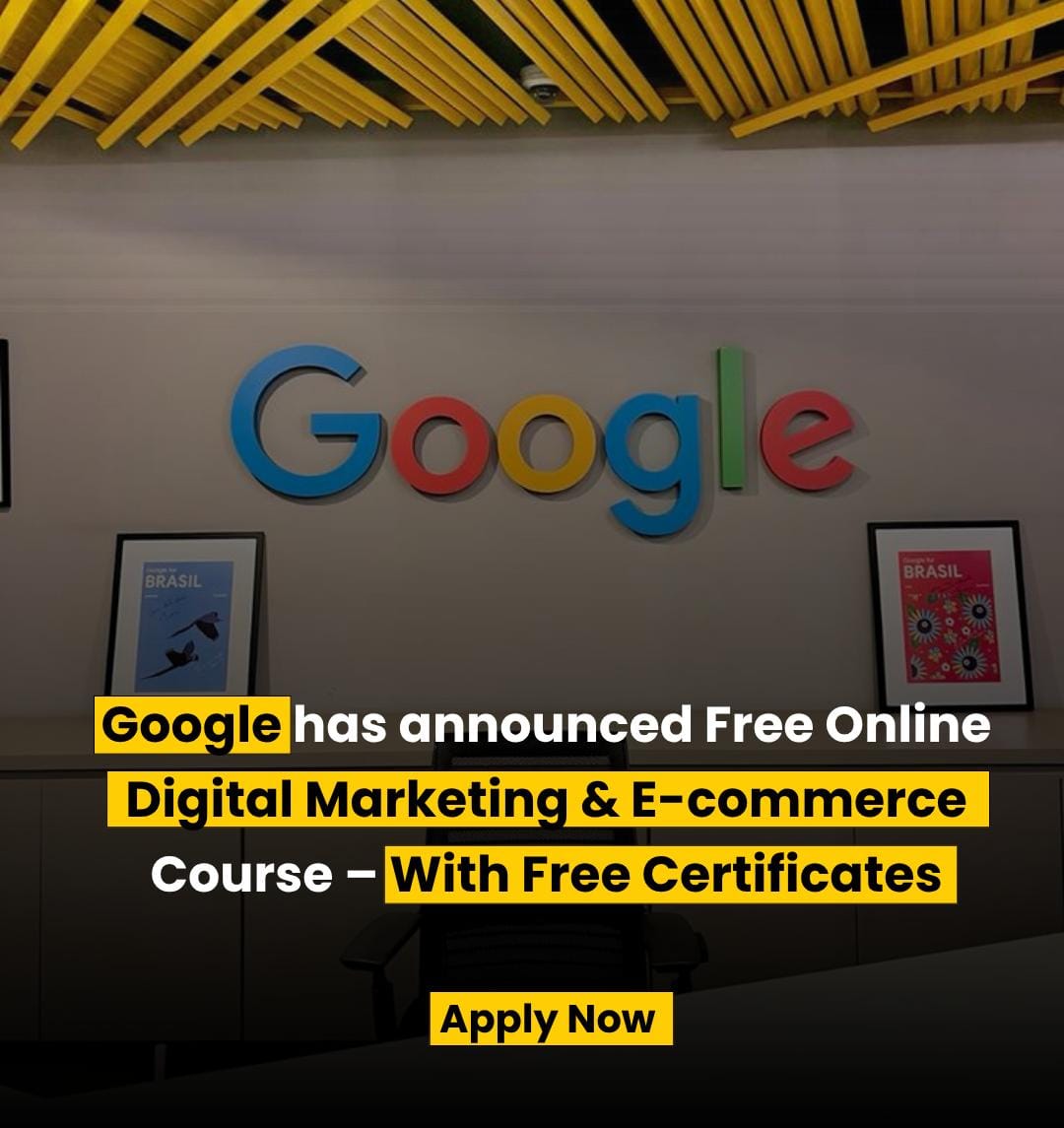 𝗚𝗼𝗼𝗴𝗹𝗲 𝗗𝗶𝗴𝗶𝘁𝗮𝗹 𝗠𝗮𝗿𝗸𝗲𝘁𝗶𝗻𝗴 & 𝗘-𝗰𝗼𝗺𝗺𝗲𝗿𝗰𝗲 𝗙𝗿𝗲𝗲 𝗢𝗻𝗹𝗶𝗻𝗲 𝗖𝗼𝘂𝗿𝘀𝗲 | 𝗪𝗶𝘁𝗵 𝗙𝗿𝗲𝗲 𝗖𝗲𝗿𝘁𝗶𝗳𝗶𝗰𝗮𝘁𝗲𝘀