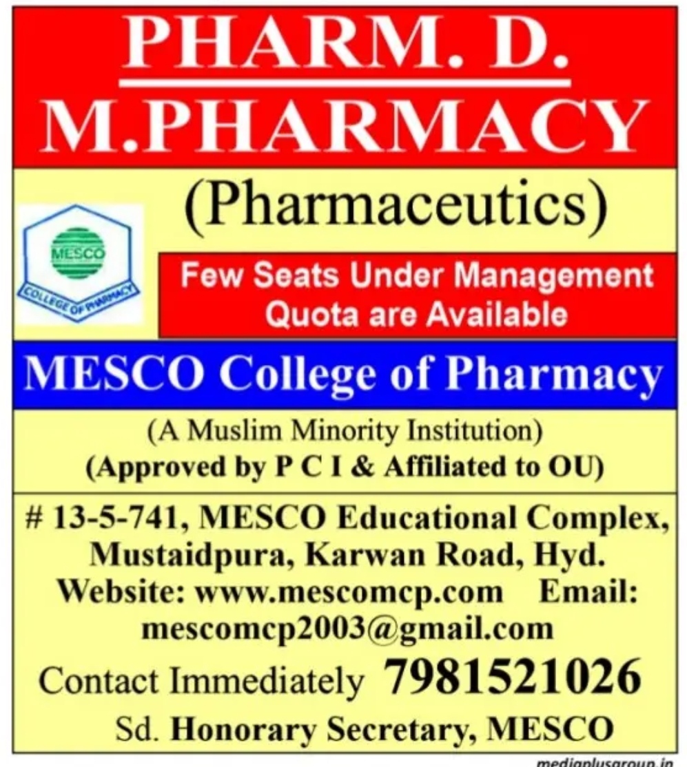 MESCO college of pharmacy