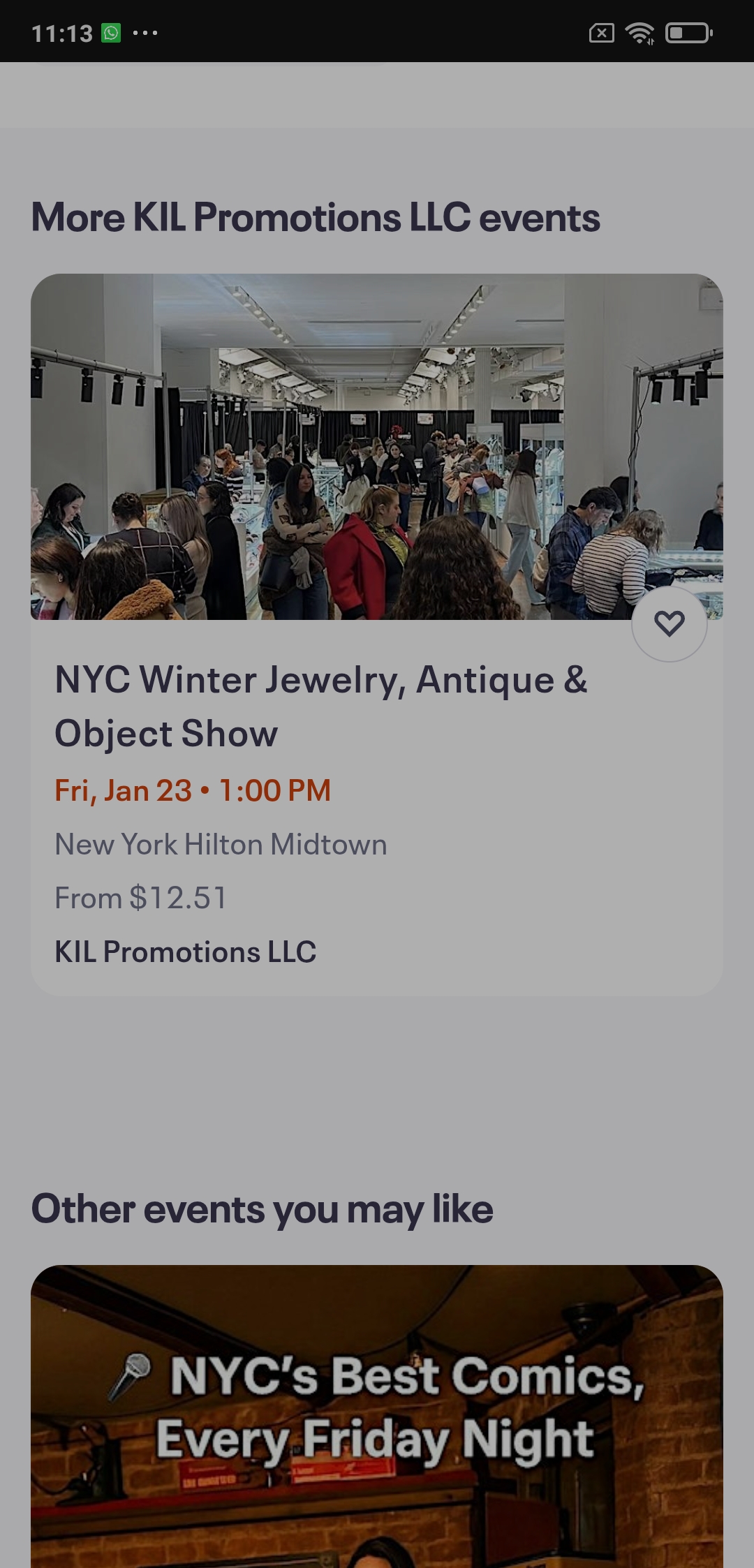 NYC Autumn Jewelry, Antique & Object Show