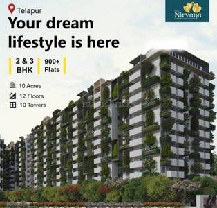 ₹97.0 Lac ₹5,879/sqft 3 BHK Flat For Sale in Tripura Green Alpha Tellapur, Hyderabad