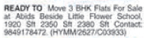 Flats for Sale: Abids, Hyderabad