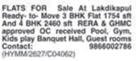 Flats for Sale: Lakdikapul, Hyderabad