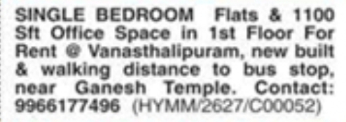 Flats & Office Space For Rent